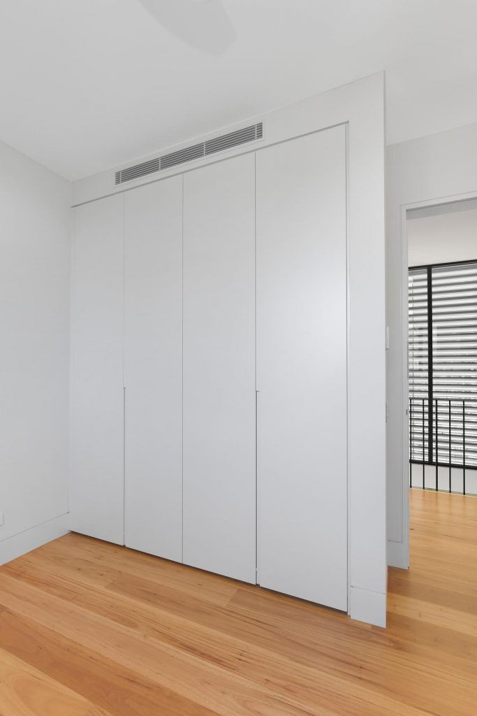 Polyurethane wardrobe with Routered handles - Putney, Sydney