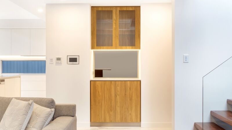 Likewood display unit with glass doors - Oatley, Sydney