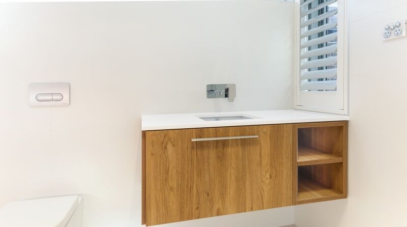 Likewood vanity with a Caesarstone top - Oatley, Sydney