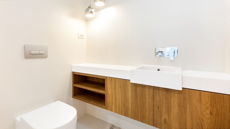Likewood vanity with a Caesarstone top - Oatley, Sydney