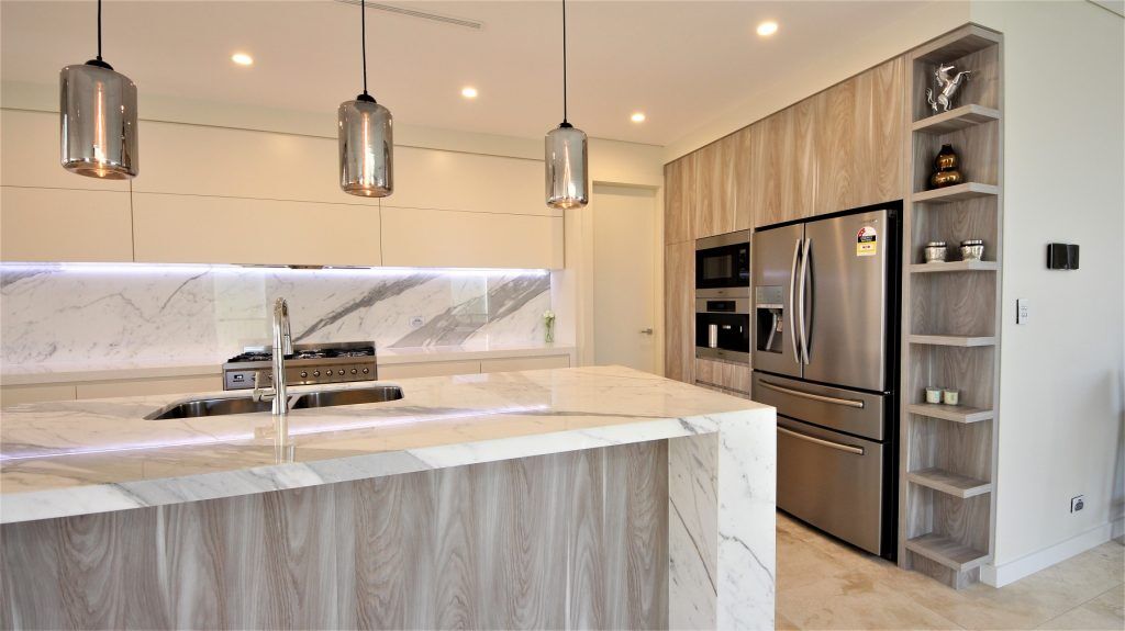 Sans Souci Sydney, Satin Polyurethane and Cleaf Timber Grain kitchen
