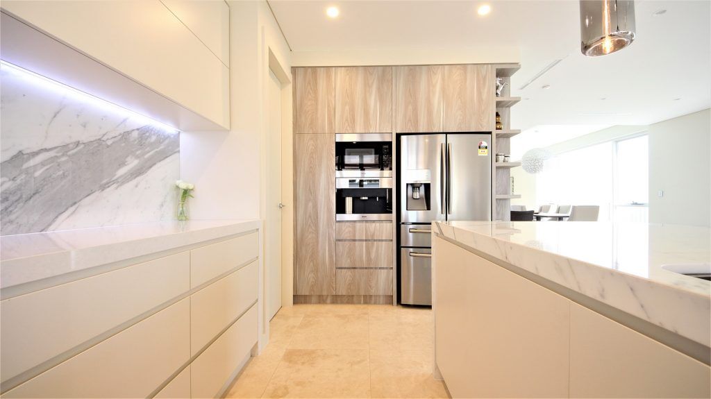 Sans Souci Sydney, Satin Polyurethane and Cleaf Timber Grain kitchen