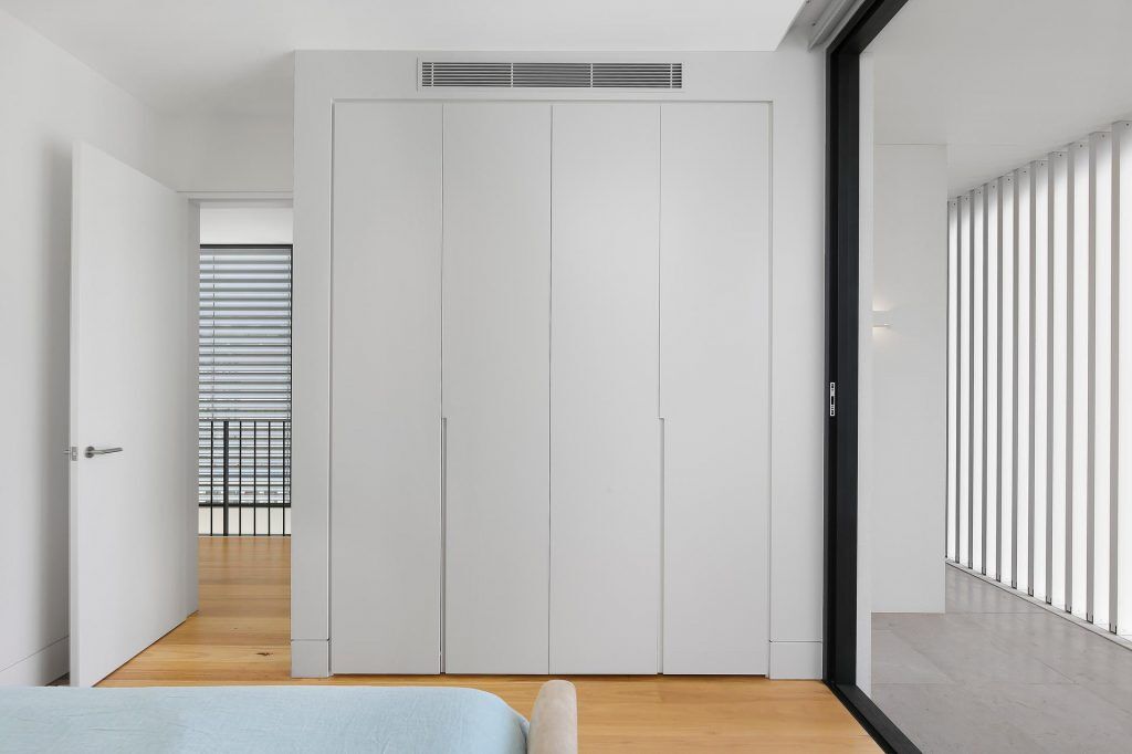 Polyurethane wardrobe with Routered handles - Putney, Sydney